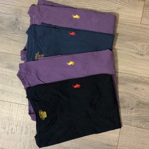 4-Pack of Polo T-Shirts (Small Slim-Fit)
